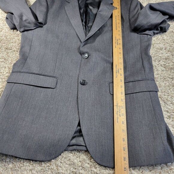 Banana Republic Blazer Mens 42R Gray Wool Tailored Fit Sport Coat - Picture 5 of 8
